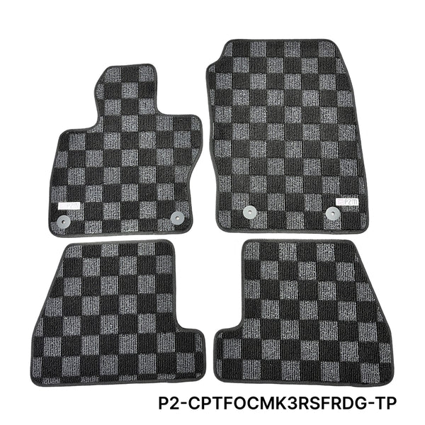 Phase 2 Motortrend (P2M) Front & Rear Carpet Floor Mats - Ford Focus RS Gen 3 (2016-2018)