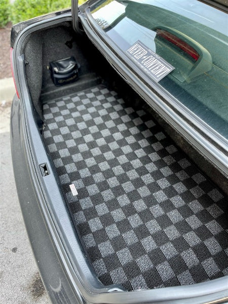 Phase 2 Motortrend (P2M) Checkered Carpet Trunk Mat - Lexus GS300 GS400 (2000-2004)