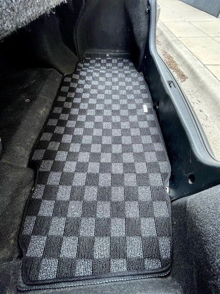 Phase 2 Motortrend (P2M) Checkered Carpet Trunk Mat - Lexus GS300 GS400 (2000-2004)