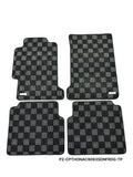 P2-CPTHONAC9093SDNFRDG-TP - HONDA ACCORD 4TH GEN 1990-93 (SEDAN)  RACE FLOOR MATS : DARK GREY - View 1