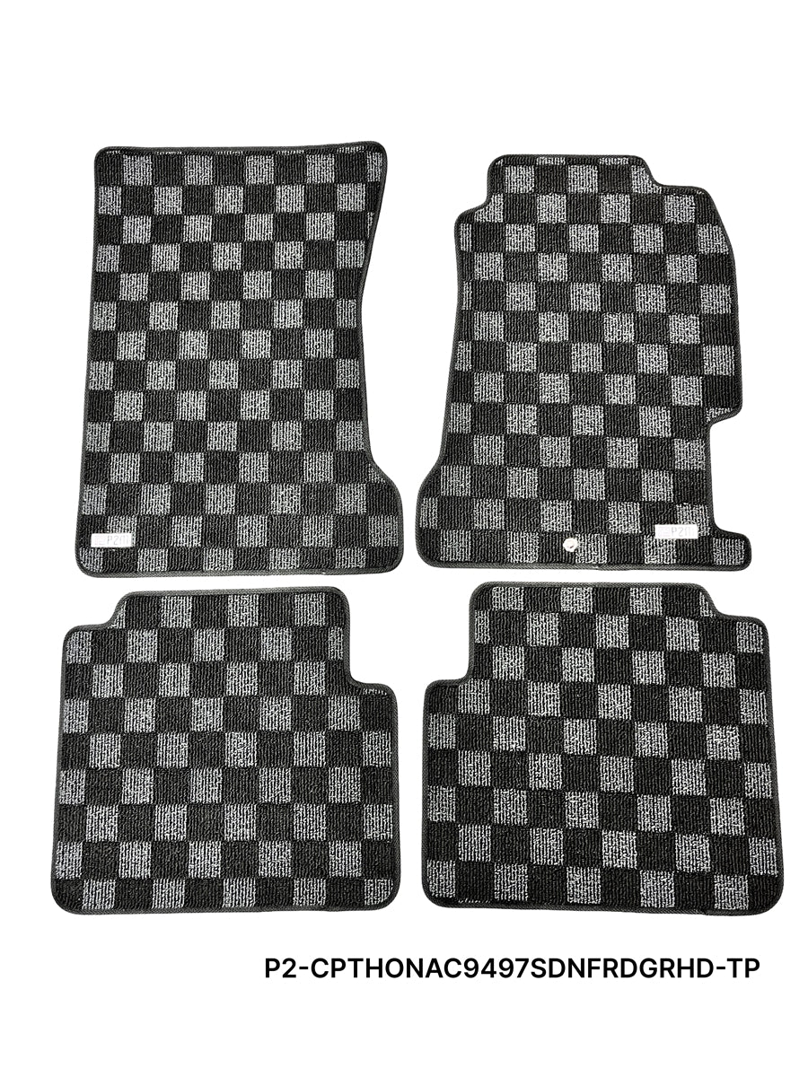 P2-CPTHONAC9497SDNFRDGRHD-TP - [RHD] HONDA ACCORD 1994-97 (SEDAN/COUPE)  RACE FLOOR MATS : DARK GREY - View 1
