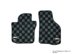 P2-CPTMK6GOLFFRDG-TP-2 - [EU] VOLKSWAGEN MK6 GOLF GTI HATCH (4/5 DOOR) 2010-14 / VW GOLF R 2012-13  FRONT + REAR RACE FLOOR MATS : DARK GREY - View 2