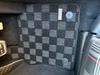 Phase 2 Motortrend (P2M) RHD Checkered Carpet Race Floor Mats - VW Golf GTI/TDI MK7/MK8 (2015-2026)