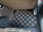 Phase 2 Motortrend (P2M) RHD Checkered Carpet Race Floor Mats - VW Golf GTI/TDI MK7/MK8 (2015-2026)