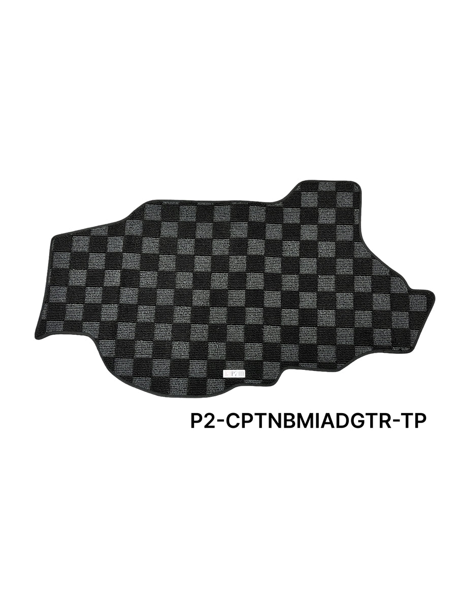 Phase 2 Motortrend (P2M) Checkered Carpet Race Trunk Mat - Mazda Miata NB (1999-2005)