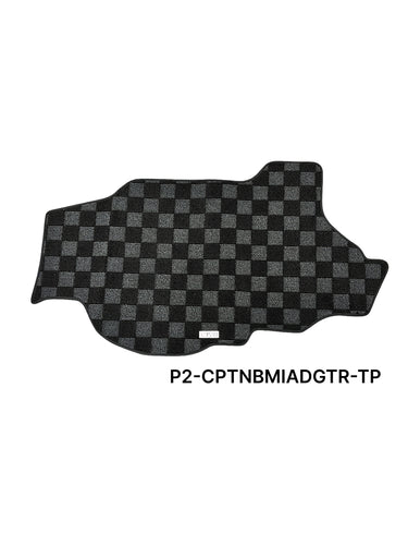 Phase 2 Motortrend (P2M) Checkered Carpet Race Trunk Mat - Mazda Miata NB (1999-2005)
