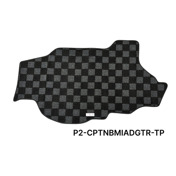 Phase 2 Motortrend (P2M) Checkered Carpet Race Trunk Mat - Mazda Miata NB (1999-2005)