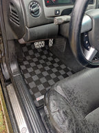 Phase 2 Motortrend (P2M) Checkered Carpet Race Floor Mats - Pontiac GTO (2004-2006)
