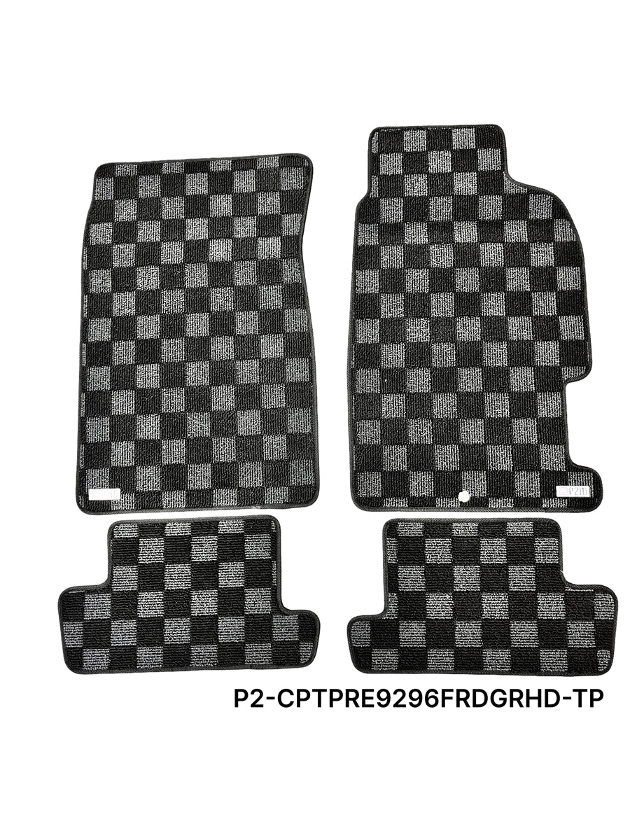 P2-CPTPRE9296FRDGRHD-TP - [RHD] HONDA PRELUDE (BA8/BB2/BB1) 1992-96 RACE FLOOR MATS : DARK GREY - View 1