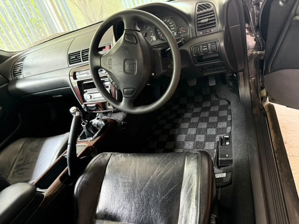 P2-CPTPRE9701FRDGRHD-TP - [RHD] HONDA PRELUDE (BB6) 1997-01 RACE FLOOR MATS : DARK GREY - View 2