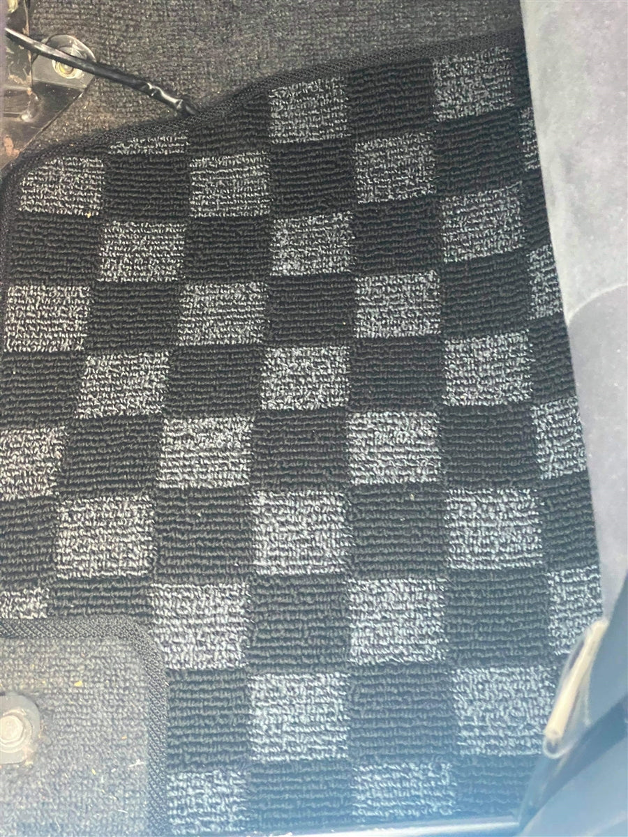 P2-CPTR32GTRFRDGRHD-TP - [RHD] R32 SKYLINE GTR (JDM RHD) FRONT + REAR RACE FLOOR MATS : DARK GREY - View 15