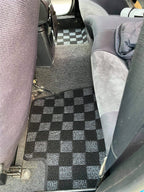P2-CPTR32GTRFRDGRHD-TP - [RHD] R32 SKYLINE GTR (JDM RHD) FRONT + REAR RACE FLOOR MATS : DARK GREY - View 16