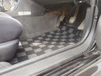 P2-CPTR32GTRFRDGRHD-TP - [RHD] R32 SKYLINE GTR (JDM RHD) FRONT + REAR RACE FLOOR MATS : DARK GREY - View 6