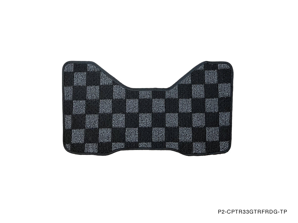 P2-CPTR33GTRFRDGRHD-TP - [RHD] R33 SKYLINE GTR (JDM RHD) FRONT + REAR RACE FLOOR MATS : DARK GREY - View 3