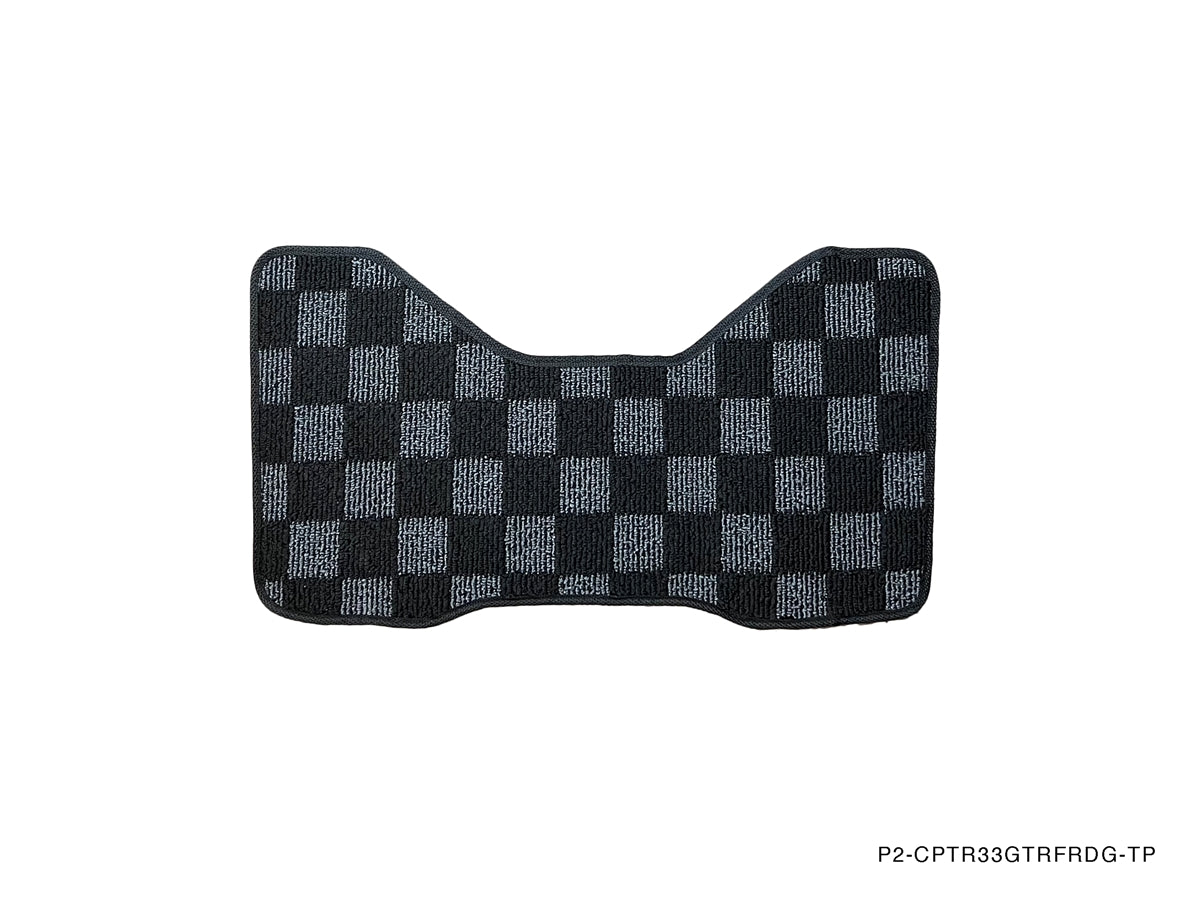 P2-CPTR33GTRFRDGRHD-TP - [RHD] R33 SKYLINE GTR (JDM RHD) FRONT + REAR RACE FLOOR MATS : DARK GREY - View 3