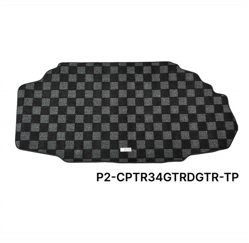 Phase 2 Motortrend (P2M) Checkered Carpet Race Trunk Mat - Nissan Skyline R34