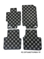 P2-CPTUA67TLFRDG-TP - ACURA TL (UA6/UA7) 2004-08  RACE FLOOR MATS : DARK GREY - View 1
