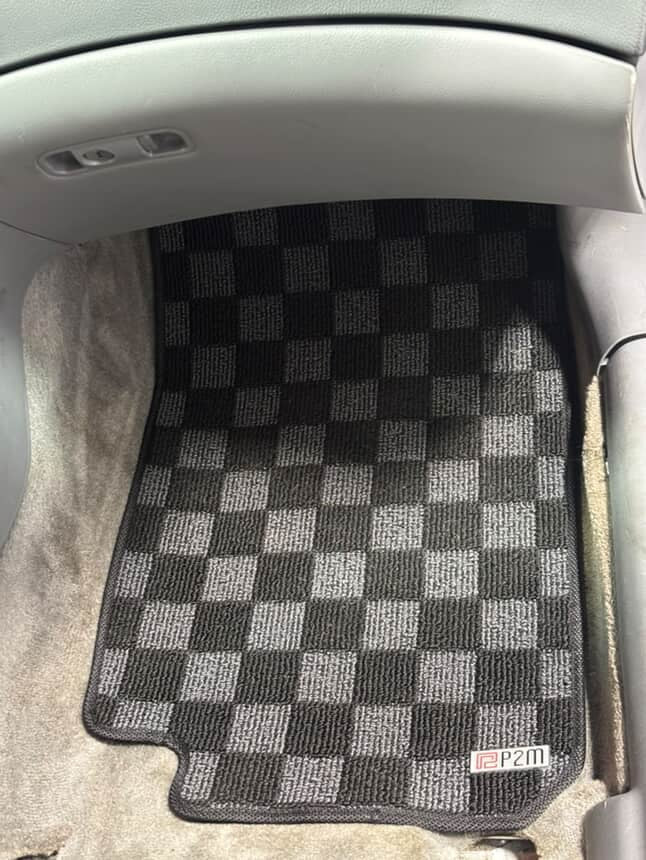 P2-CPTUA67TLFRDG-TP - ACURA TL (UA6/UA7) 2004-08  RACE FLOOR MATS : DARK GREY - View 4