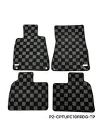P2-CPTUFC10FRDG-TP - LEXUS LS400 1990-95 (UFC10) FRONT + REAR RACE FLOOR MATS : DARK GREY - View 1