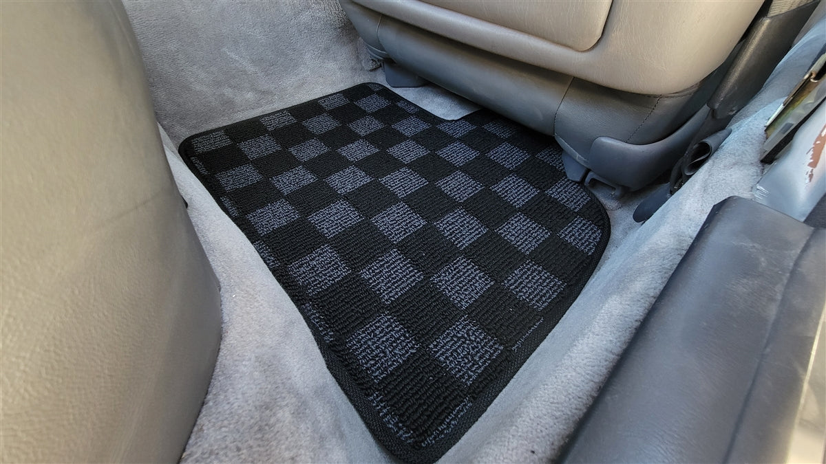 P2-CPTUFC10FRDG-TP - LEXUS LS400 1990-95 (UFC10) FRONT + REAR RACE FLOOR MATS : DARK GREY - View 5