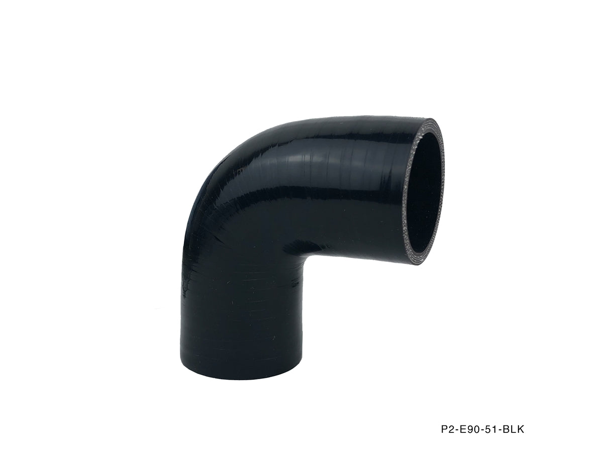 P2-E90-51-BLK - 90 DEG HOSE : 2.00" ID - BLACK - View 1