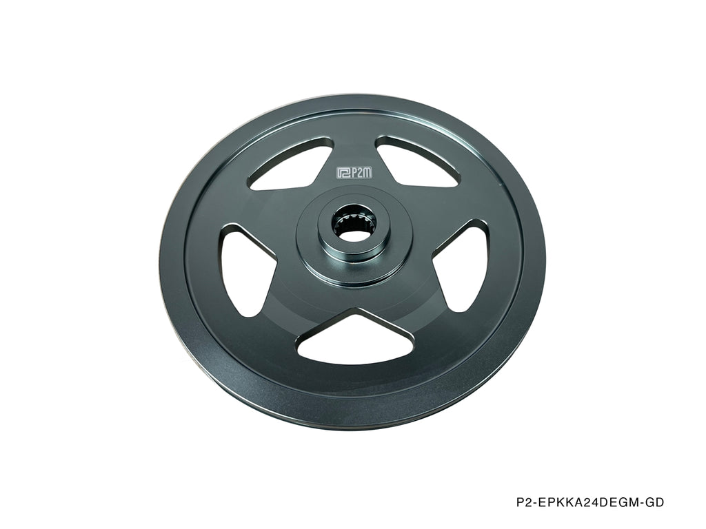 Phase 2 Motortrend (P2M) 3pc Aluminum Pulley Kit - Nissan 240SX S13 / S14 KA24DE DOHC