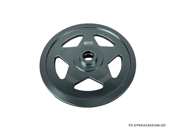 Phase 2 Motortrend (P2M) 3pc Aluminum Pulley Kit - Nissan 240SX S13 / S14 KA24DE DOHC