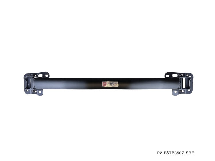 P2M Phase 2 Motortrend Aluminum FRONT Strut Tower Brace Bar - Nissan Z33 350z VQ35DE (2003-2006)