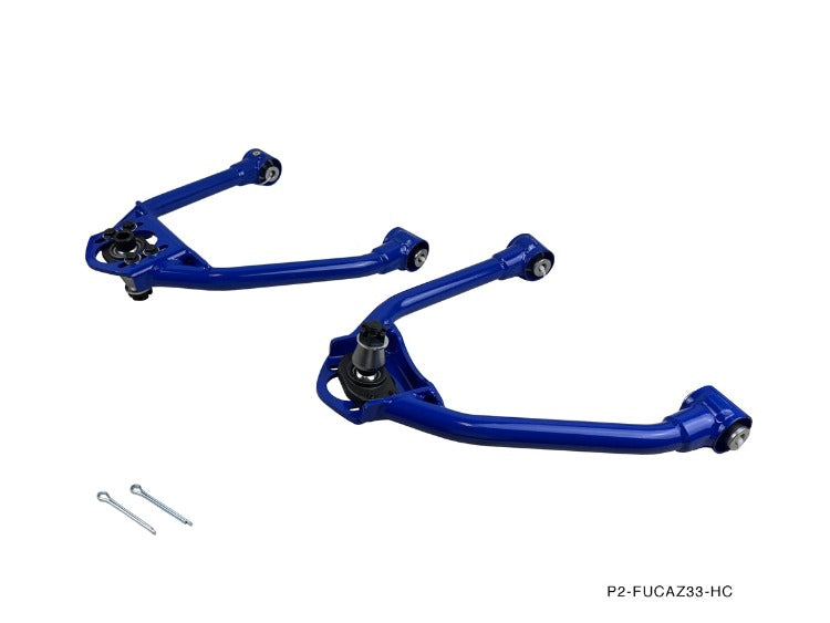 P2M Adjustable Front Upper Control Arms - Infiniti G35 (2003-2006) - P2-FUCAZ33-HC
