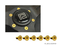 P2M SUPERFLY TITANIUM STEERING WHEEL COUNTER SUNK BOLT SET : GOLD