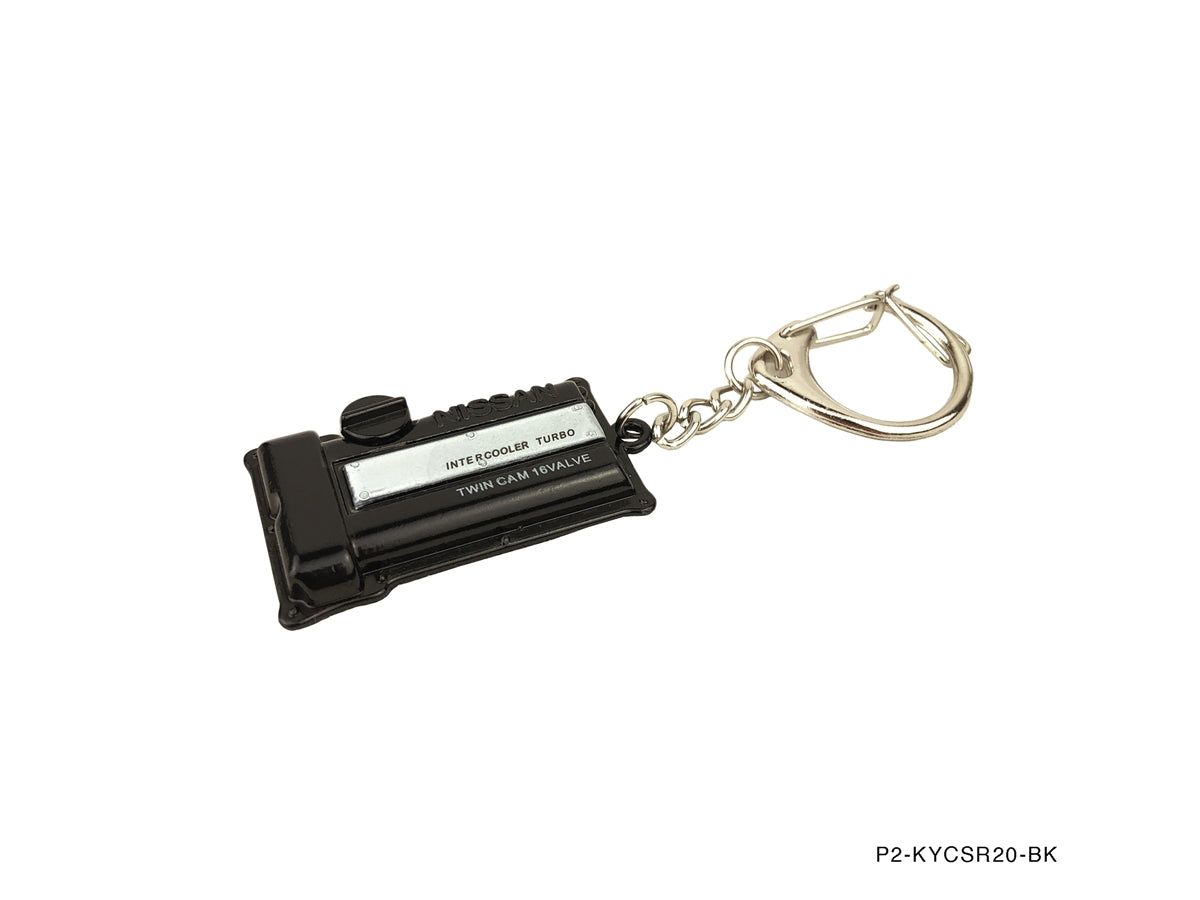 P2-KYCSR20-BK - METAL KEYCHAIN NISSAN SR20DET BLACKTOP - View 1
