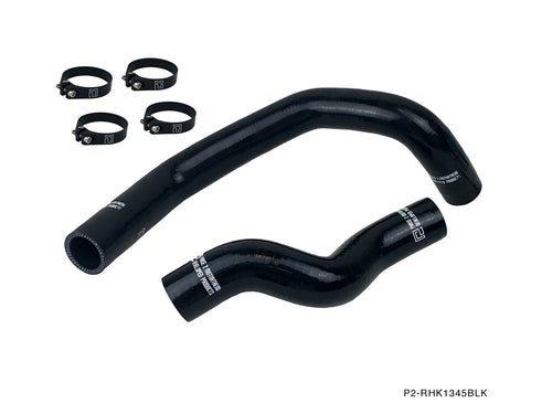 Phase 2 Motortrend (P2M) 4 ply Radiator Hose Kit BLACK - Nissan 240sx SR20DET