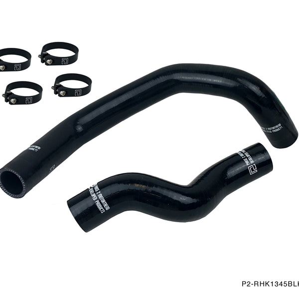 Phase 2 Motortrend (P2M) 4 ply Radiator Hose Kit BLACK - Nissan 240sx SR20DET