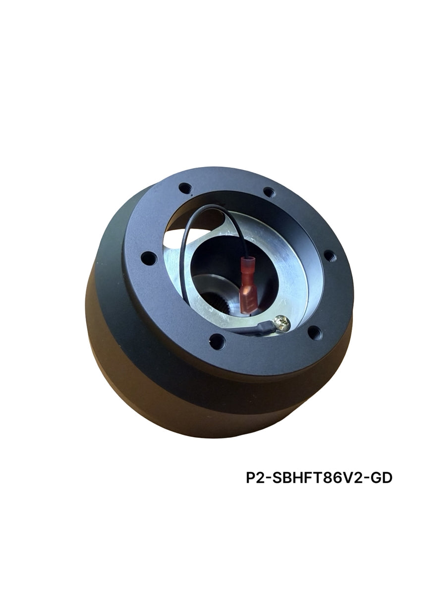 P2-SBHFT86CMB-GD2 - SUBARU BRZ BILLET ALUMINUM 50MM STEERING WHEEL HUB ADAPTER (VERSION 2) - View 1