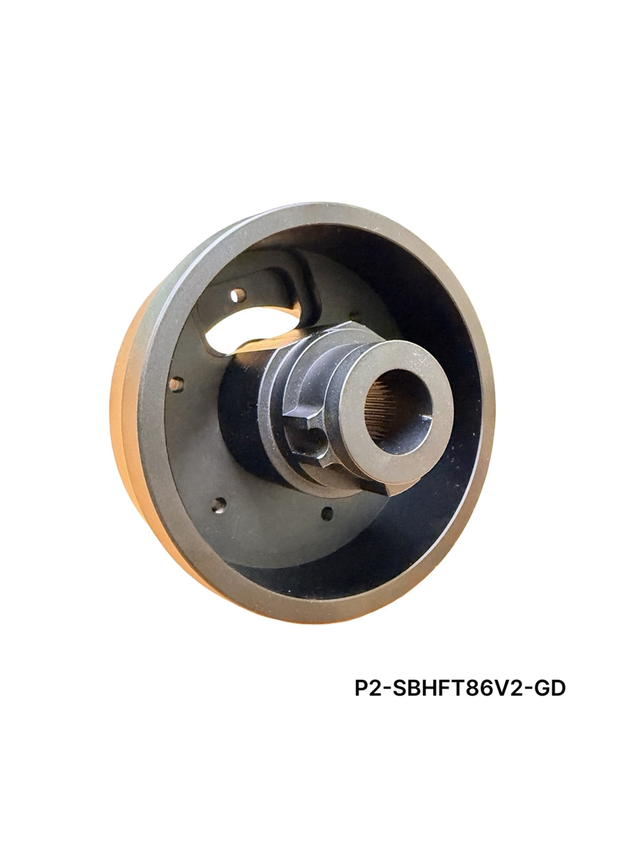 P2-SBHFT86CMB-GD2 - SUBARU BRZ BILLET ALUMINUM 50MM STEERING WHEEL HUB ADAPTER (VERSION 2) - View 2