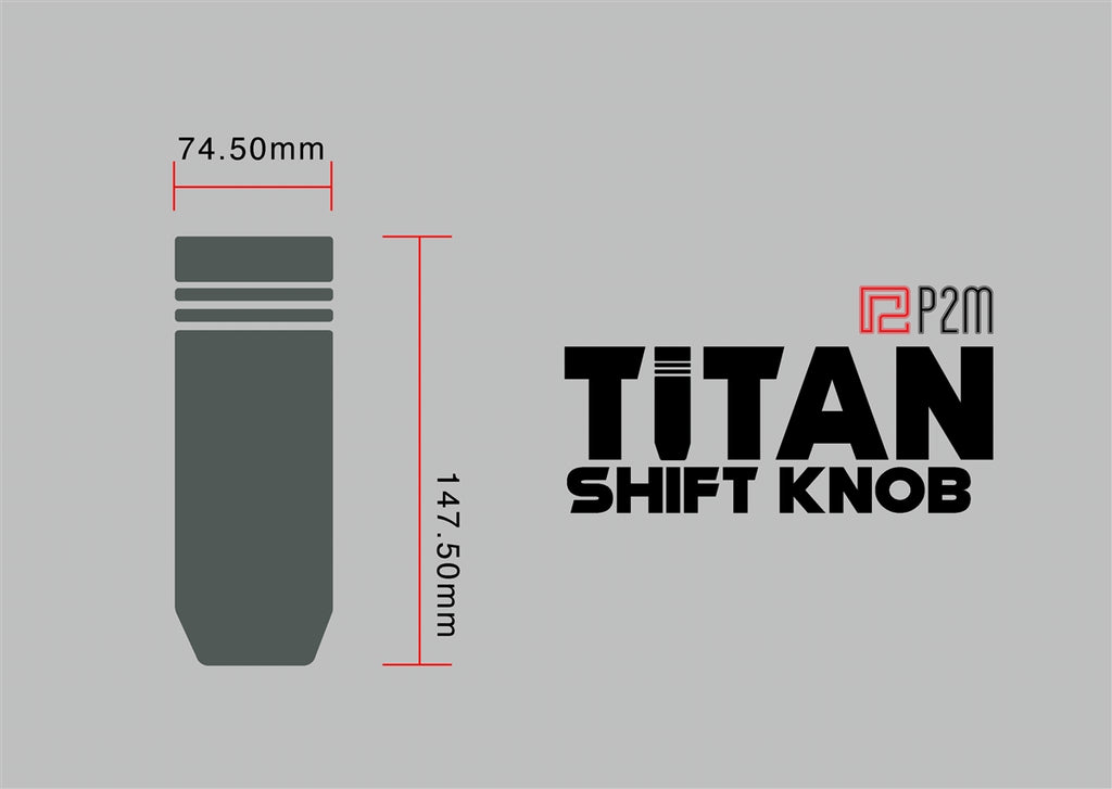 P2-TISNA10125-GD - TITAN EDITION ALUMINUM SHIFT KNOB : M10X1.25 SHIFTER THREAD - View 4