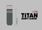 P2-TISNA12125-GD - TITAN EDITION ALUMINUM SHIFT KNOB : M12X1.25 SHIFTER THREAD - View 4