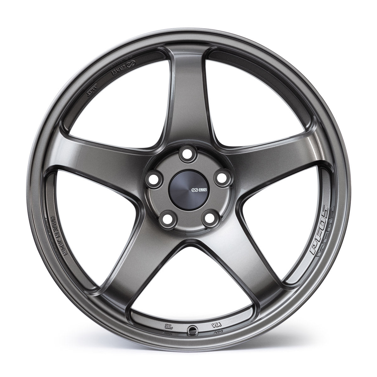 Enkei PF05 | Enkei PF05 Dark Silver Wheel Front Face