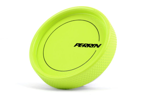 Perrin Billet Aluminum Neon Yellow Engine Oil Filler Cap - Scion FR-S / Toyota GT86 & GR86 / Subaru BRZ