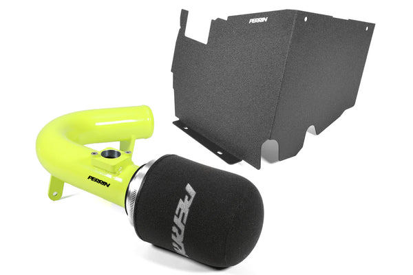 Perrin Cold Air Intake w/ Heat Shield - Neon Yellow - Subaru WRX (2022-2026)