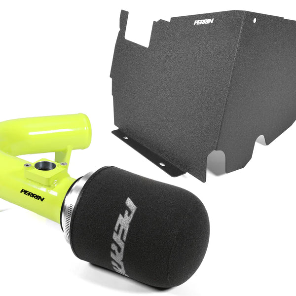 Perrin Cold Air Intake w/ Heat Shield - Neon Yellow - Subaru WRX (2022-2026)