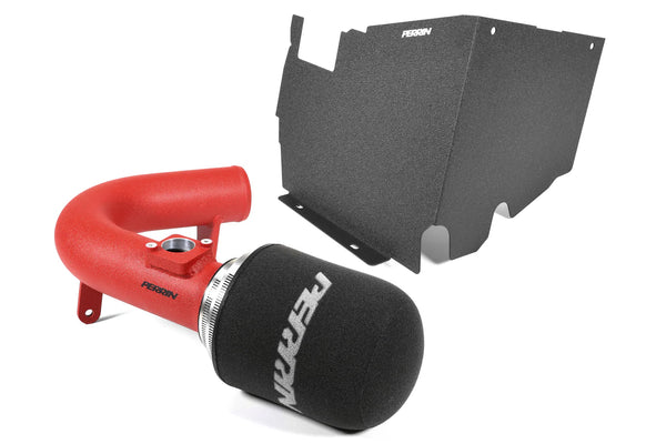 Perrin Cold Air Intake w/ Heat Shield - Red - Subaru WRX (2022-2026)
