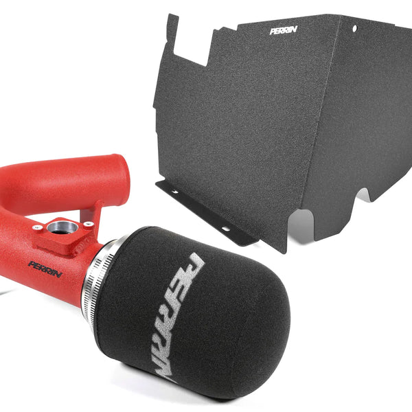Perrin Cold Air Intake w/ Heat Shield - Red - Subaru WRX (2022-2026)