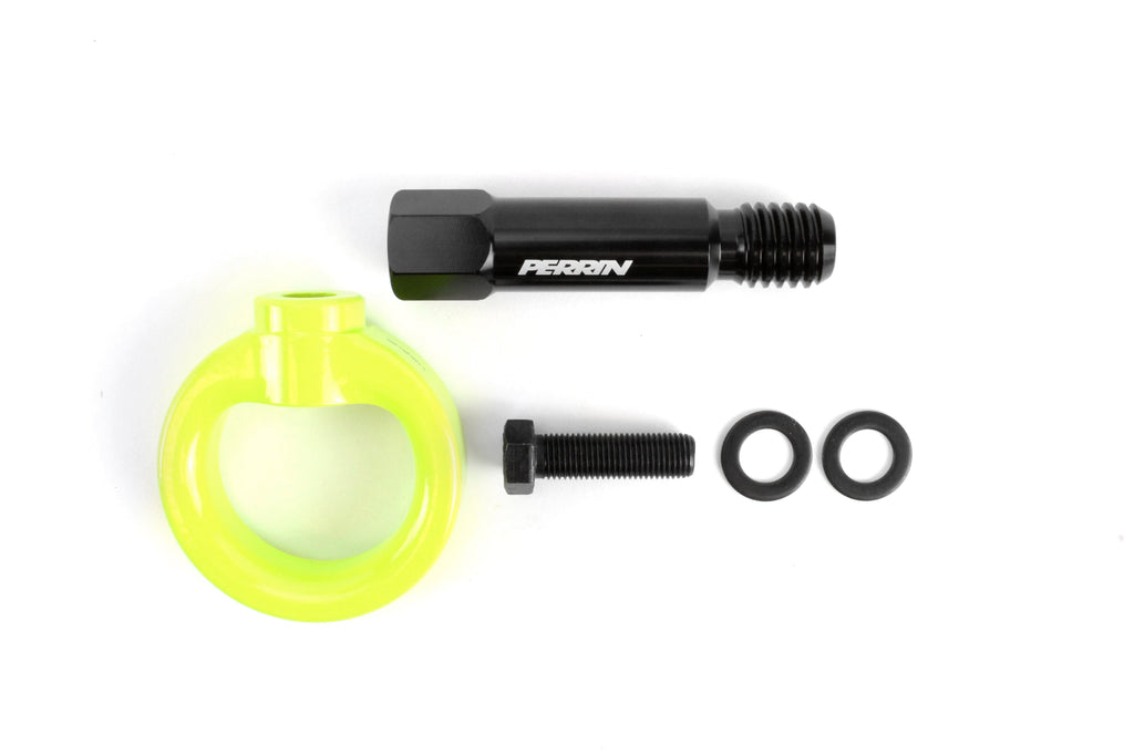 Perrin Tow Hook Rear for 2020-2024 Toyota GR Supra - Neon Yellow - image 4