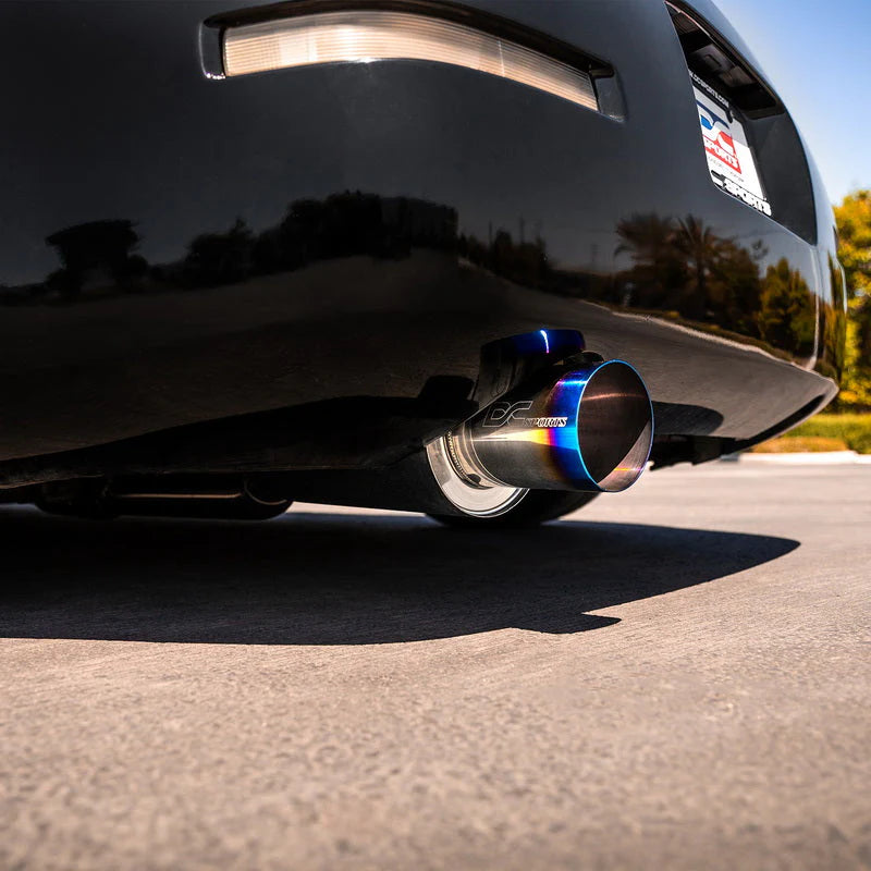 DC Sports Single Exit Exhaust System - Burnt - Nissan Z33 350Z (2003-2009)