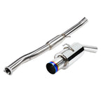 DC Sports Single Exit Exhaust System - Burnt - Nissan Z33 350Z (2003-2009)