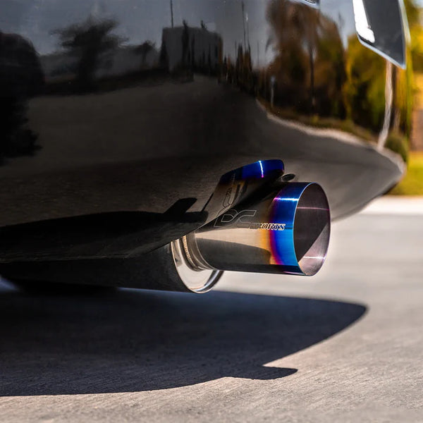 DC Sports Single Exit Exhaust System - Burnt - Nissan Z33 350Z (2003-2009)