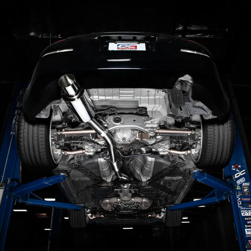 DC Sports Single Exit Exhaust System - Burnt - Nissan Z33 350Z (2003-2009)