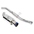 DC Sports Single Exit Exhaust System - Burnt - Nissan Z34 370Z (2009-2021)