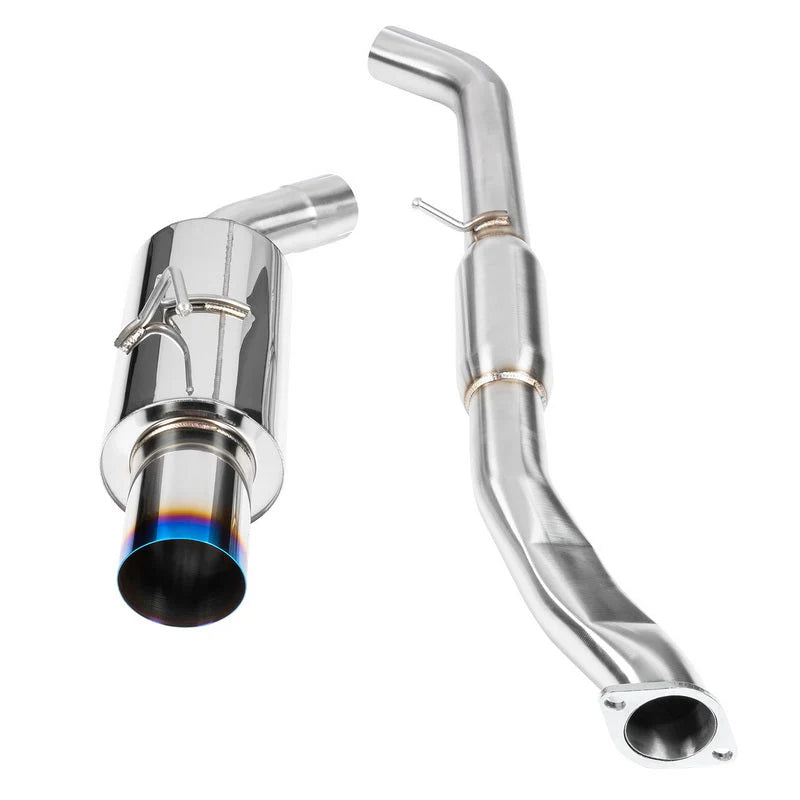 DC Sports Single Exit Exhaust System - Burnt - Nissan Z34 370Z (2009-2021)
